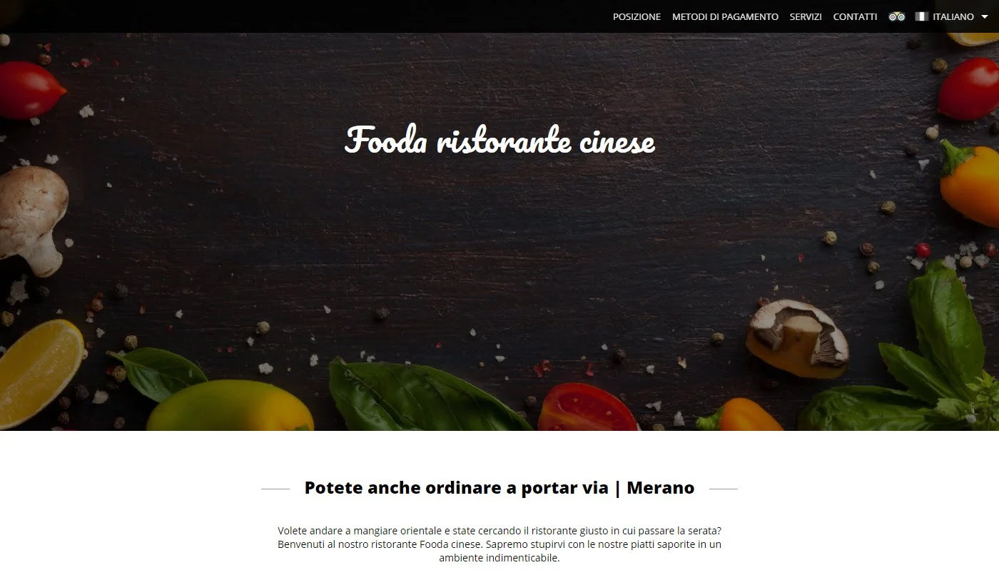 fooda ristorante sito web