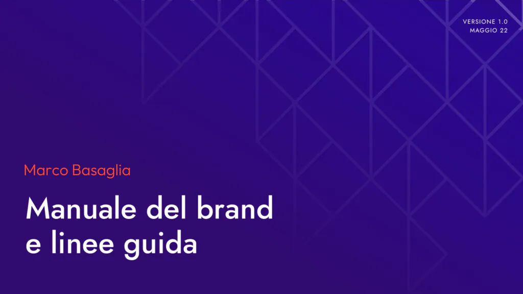 Marco Basaglia Manual Brand Design
