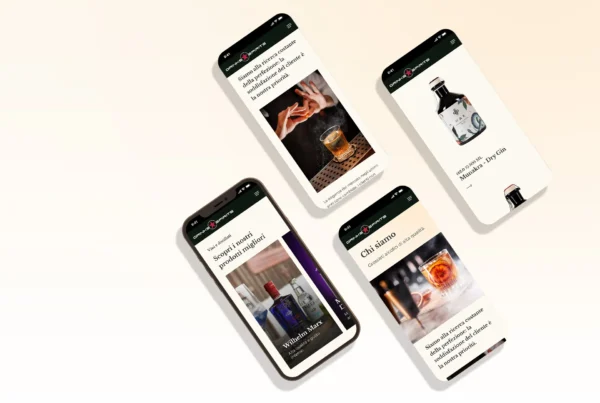 creazione sito web mobile drinks spirits