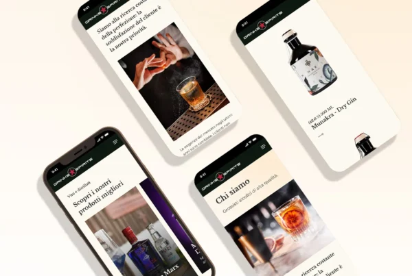 creazione sito web mobile drinks spirits